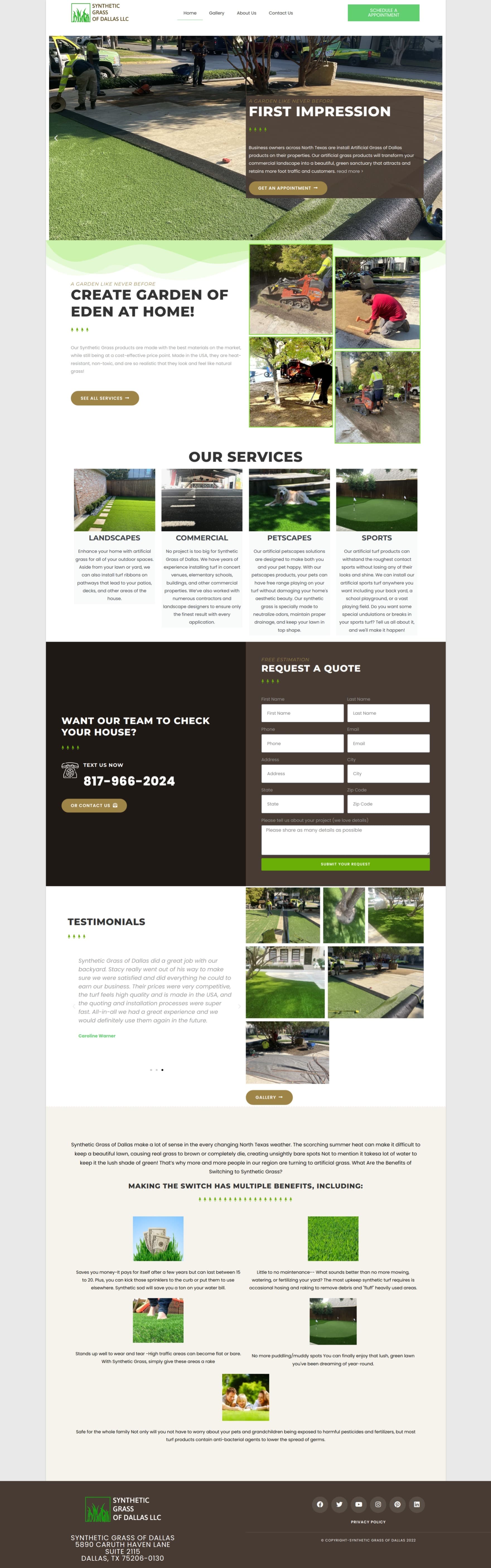 Synthetic Grass Of Dallas