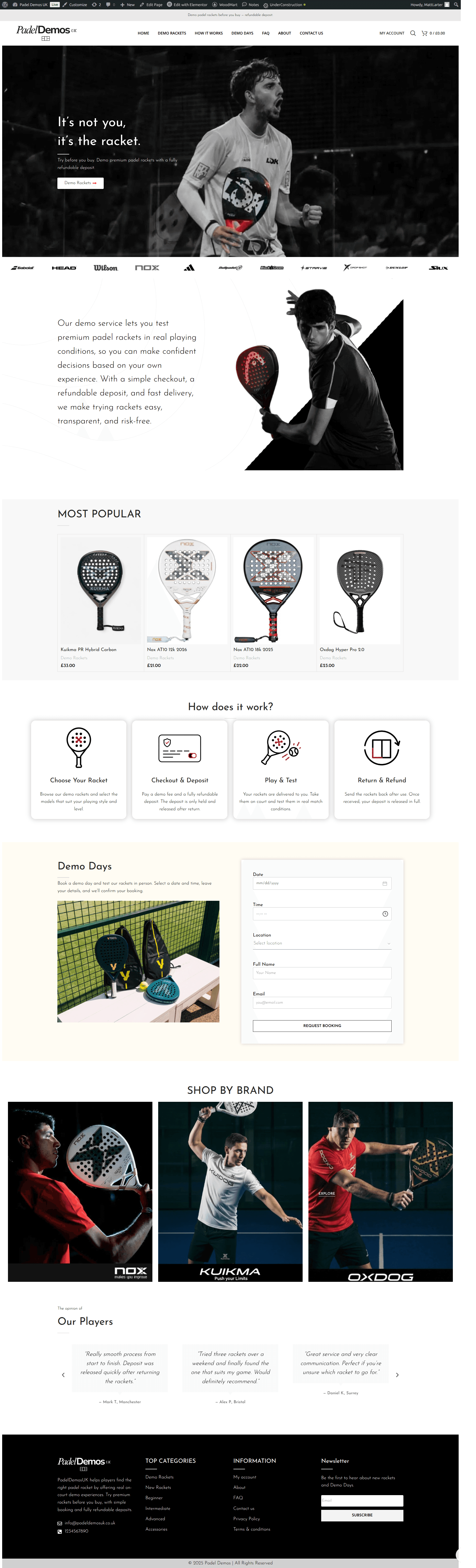 Padel Demos